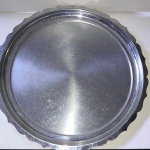 Stainless Steel Round Serving Tray 11”‎